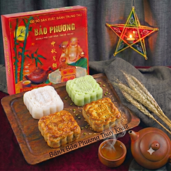 Hộp 4 bánh thập cẩm & đậu xanh