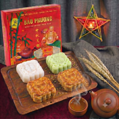 Hộp 4 bánh thập cẩm & đậu xanh